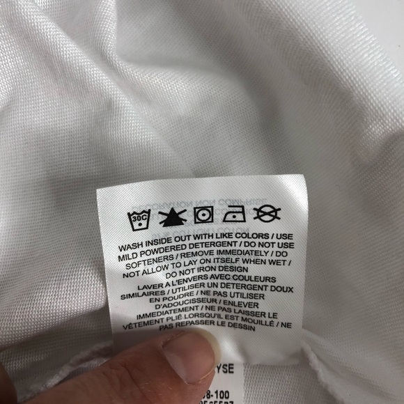 Nike Loose Fit Muscle Dri-Fit Tee White S NWT - Picture 9 of 10